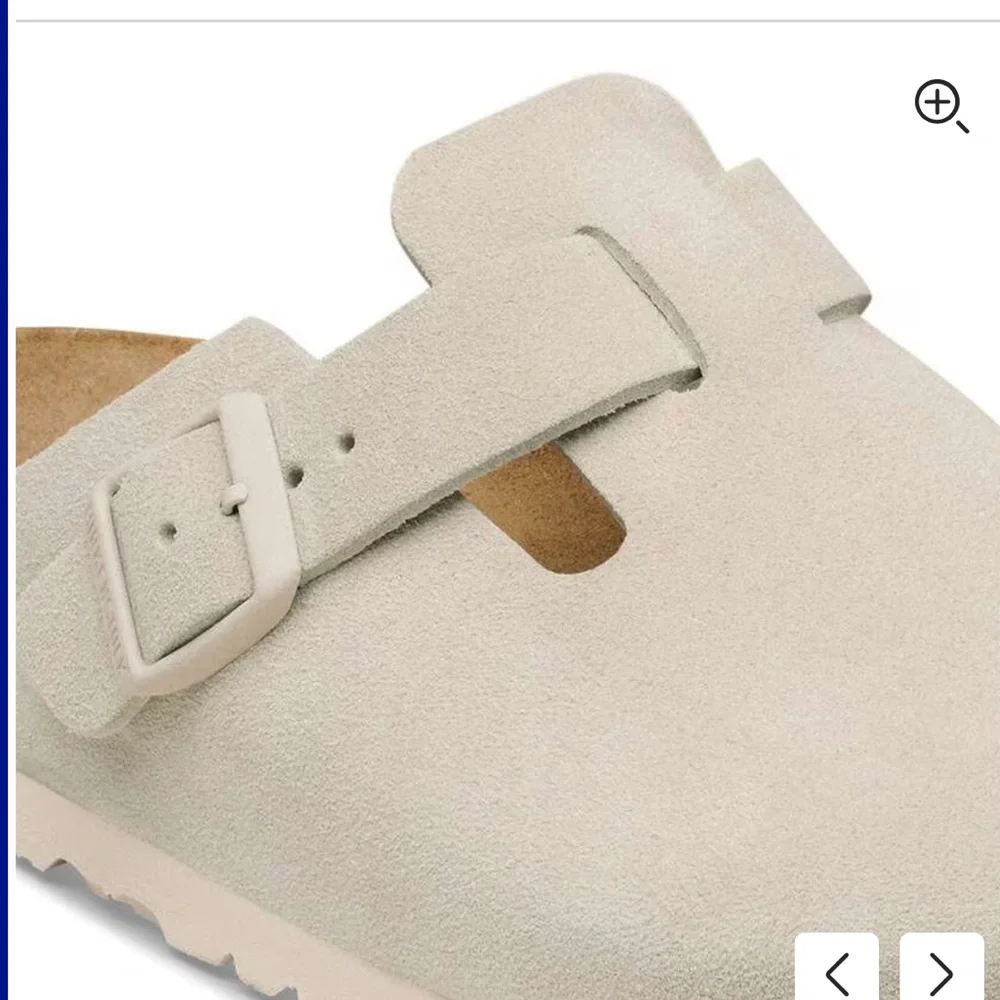 BIRKENSTOCK Boston Suede Leather 
Color: Oyster size UK 37 US 6-6.5 - Picture 4 of 16
